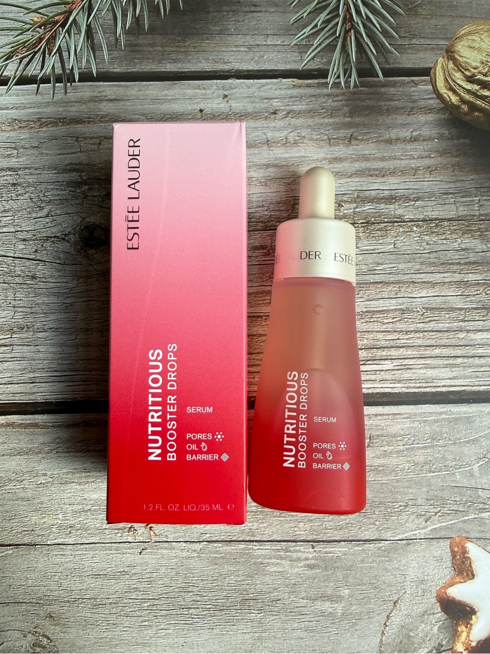 Estee Lauder Nutritious Booster Drops Serum, Full Size 1.2 oz / 35mL, New In Box